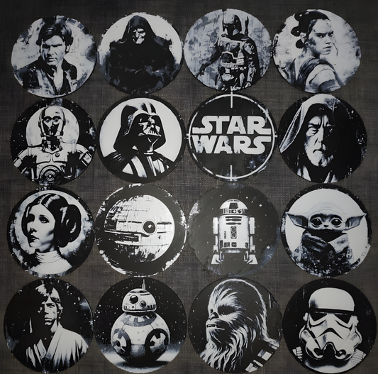 Set de 16 Posavasos de Star Wars con Soporte Organizador